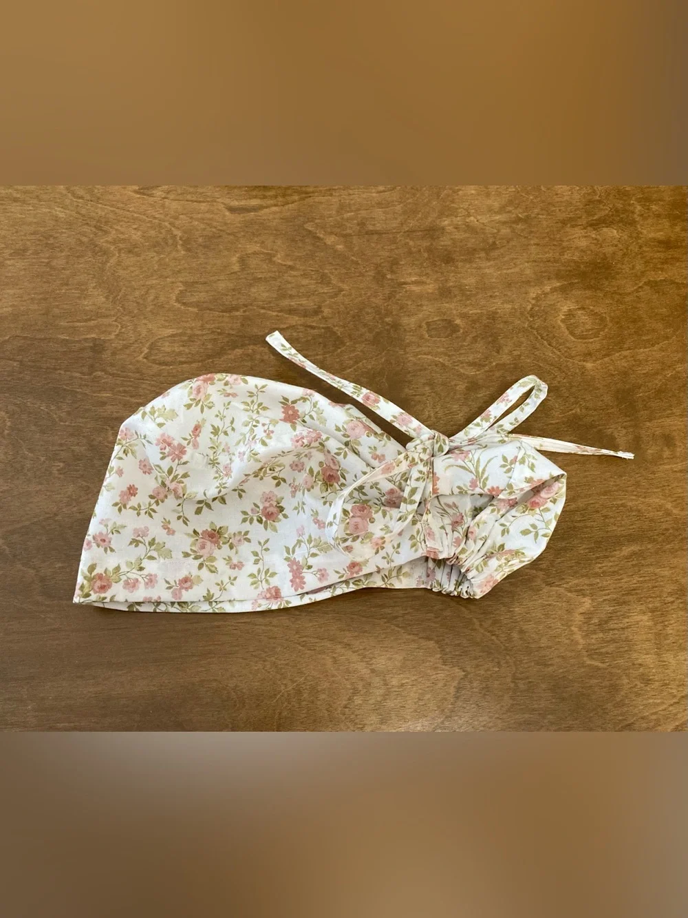 Handmade bun style scrub caps
